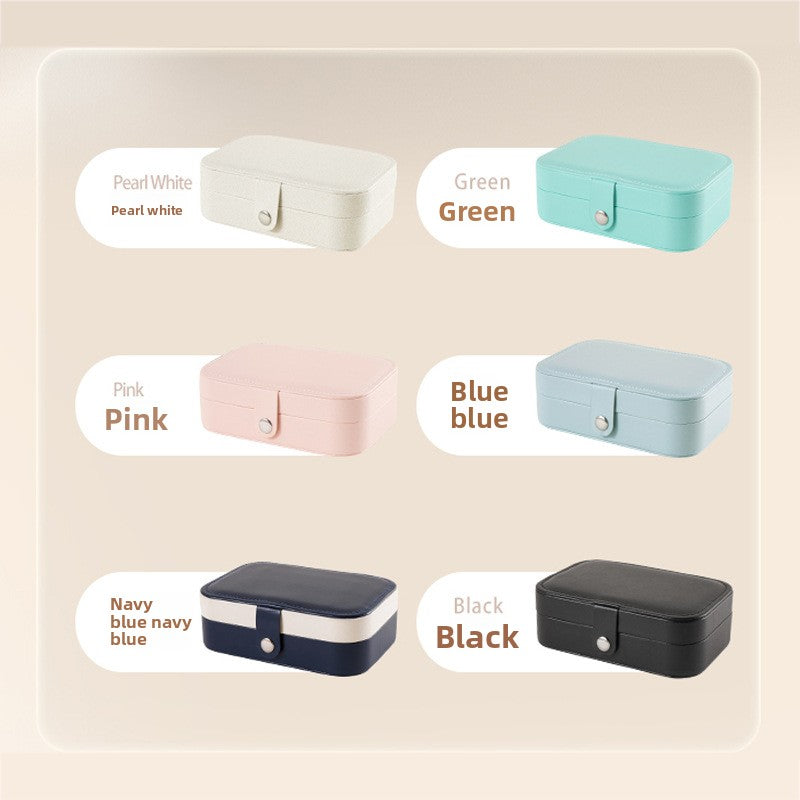 Double Layer Portable Jewelry Storage Box