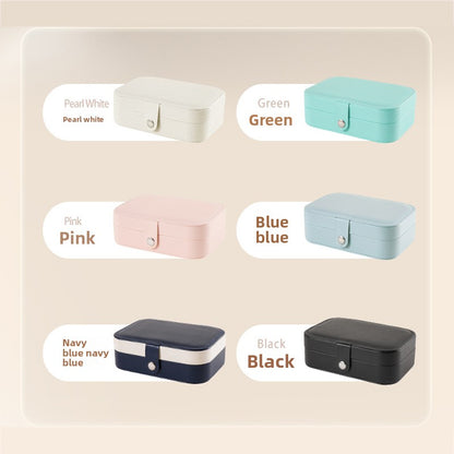 Double Layer Portable Jewelry Storage Box