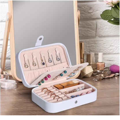 Double Layer Portable Jewelry Storage Box
