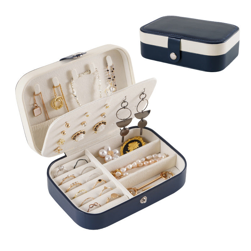 Double Layer Portable Jewelry Storage Box