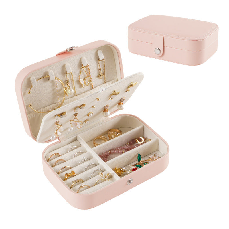 Double Layer Portable Jewelry Storage Box