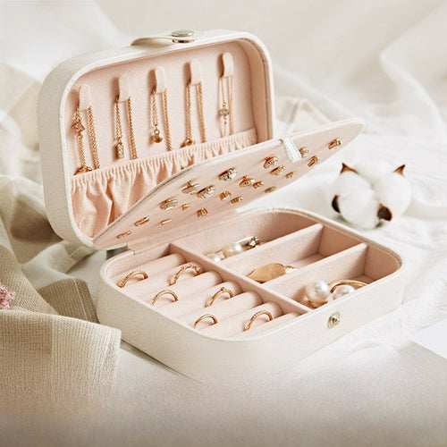Double Layer Portable Jewelry Storage Box